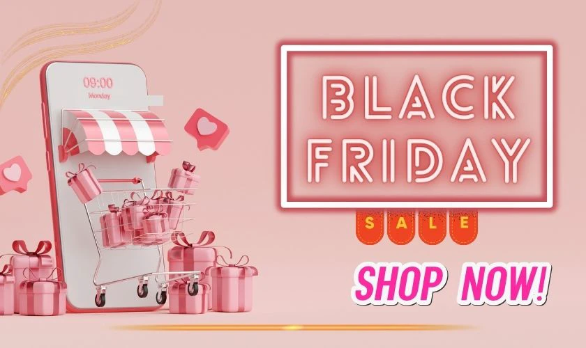 Ảnh banner sale Black Friday đáng yêu