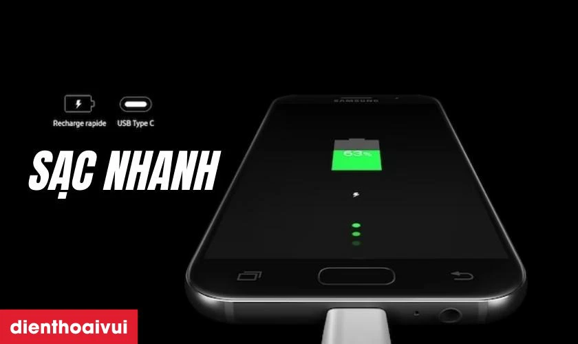 Thời lượng pin lớn kết hợp với khả năng sạc nhanh ấn tượng