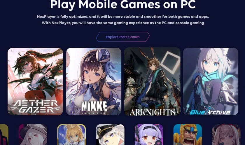 Nox Player - App tải game Trung Quốc miễn phí