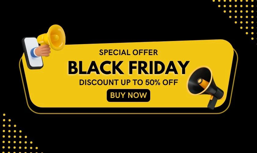 Hình ảnh sale Black Friday style sang trọng