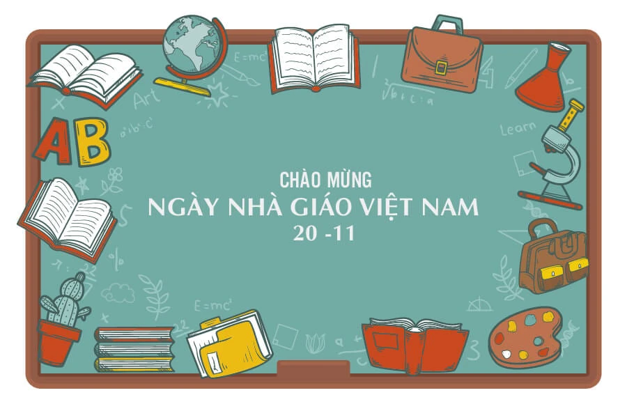 Background phông nền ngày Nhà giáo Việt Nam đẹp