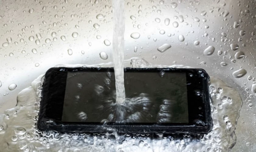 iPhone tiếp xúc với môi trường ẩm và bị ngâm nước quá lâu