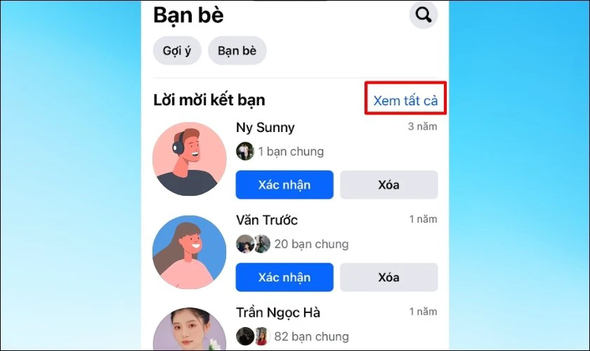 Chọn Xem tất cả