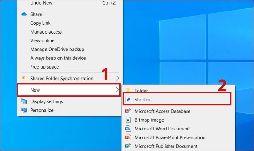 Cách tạo biểu tượng shortcut cơ bản bằng đường dẫn là gì?