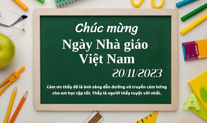 Phông chữ Tinos chào mừng ngày Nhà giáo Việt Nam