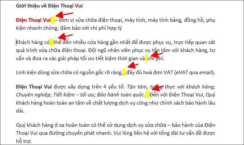 Vì sao lại xuất hiện các lỗi nhảy khoảng trắng trong Word?