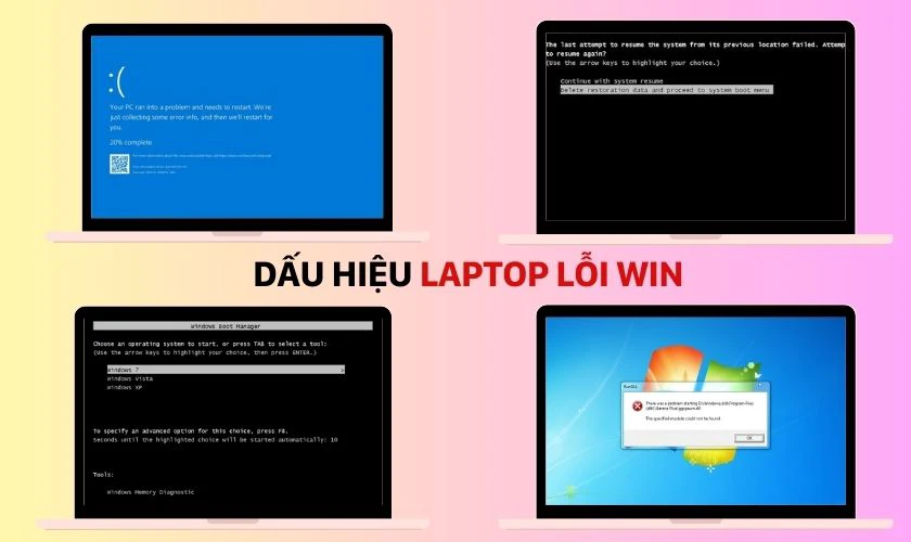 Tổng hợp các trường hợp laptop bị lỗi Win thường gặp nhất