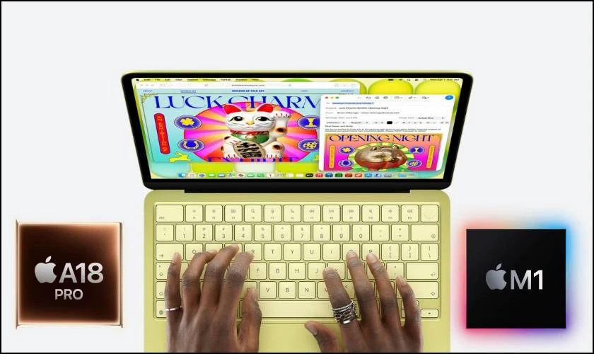 So sánh Chip A18 Pro vs M1 mới