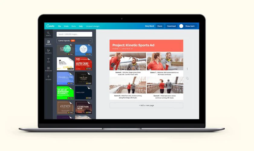 Canva Storyboard Generator