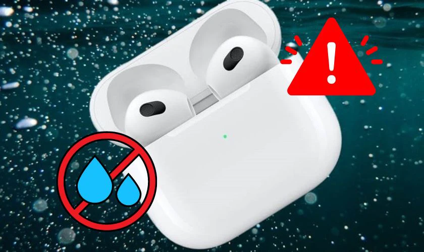 Phân biệt AirPods 2 sạc có dây và không dây qua khả năng chống nước