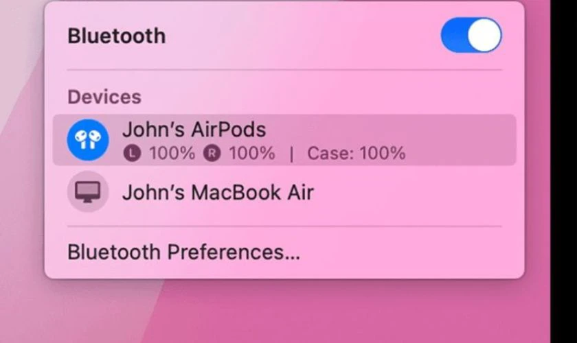 Cách kiểm tra thời lượng pin Airpods