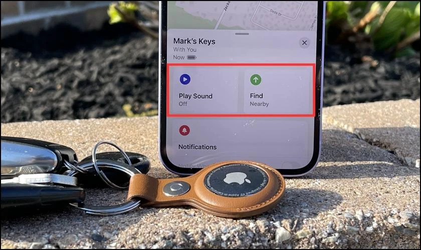 Bạn chọn Precision Finding hoặc Play Sound