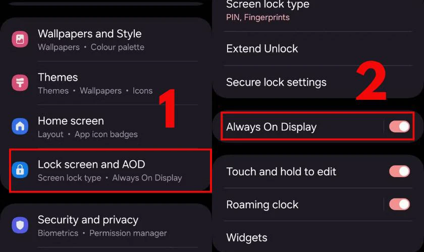 Cách bật chế độ Always On Display trên điện thoại Android