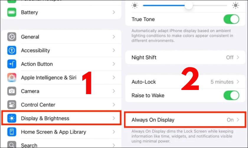 Cách bật trên điện thoại iOS