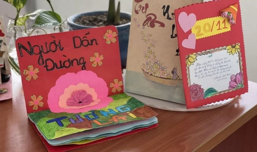 Làm thiệp tặng thầy cô