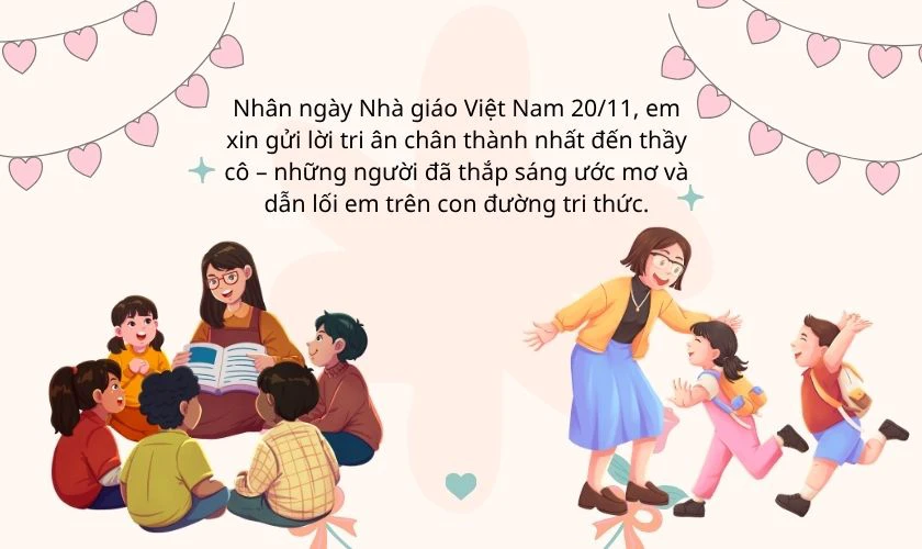Hình ảnh ngày 20/11 đẹp nhất có lời chúc