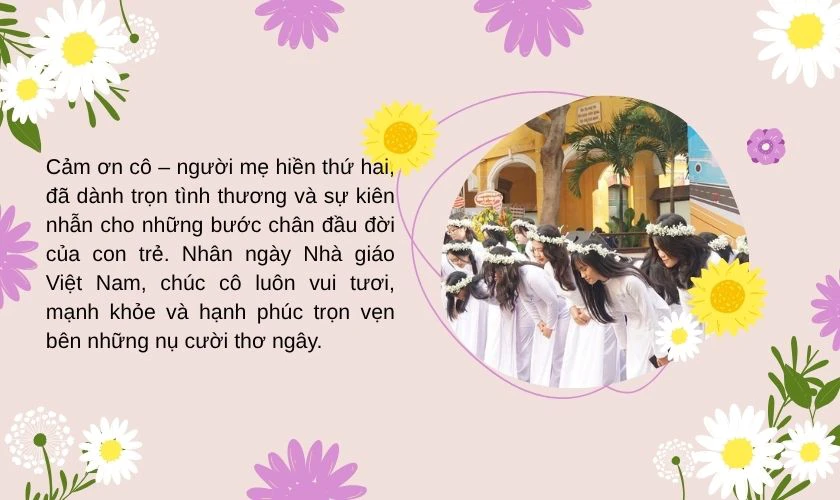 Ảnh ngày Nhà giáo Việt Nam đẹp kèm lời chúc