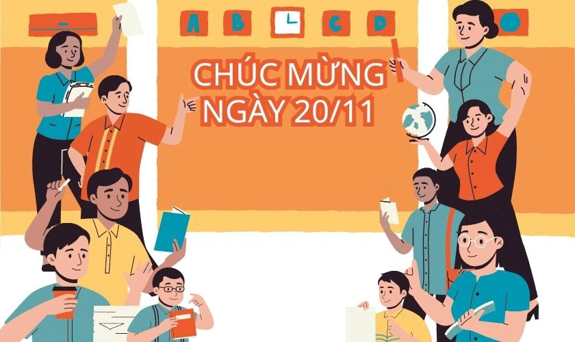 Ảnh chúc mừng 20/11 ý nghĩa, xúc động