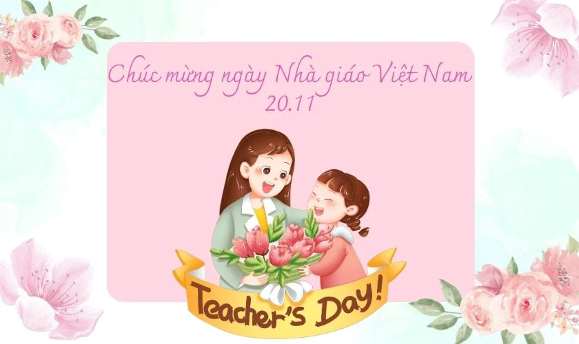 Ảnh chúc mừng 20/11 ý nghĩa