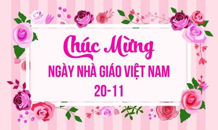 Thiệp 20/11 đơn giản