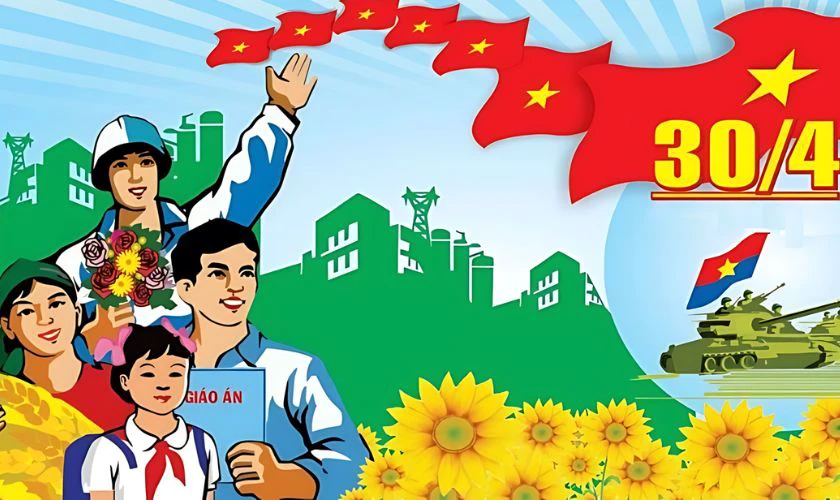 Hình ảnh ngày 30/4 đẹp, đầy tự hào