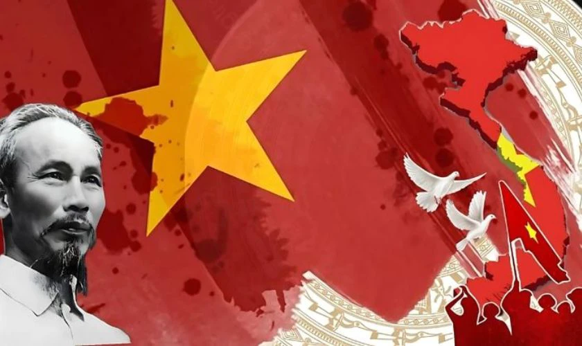 Hình ảnh Bác Hồ ngày 30/4 đẹp
