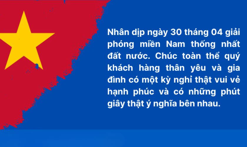 Hình ảnh chúc lễ 30/4 ý nghĩa nhất 2026