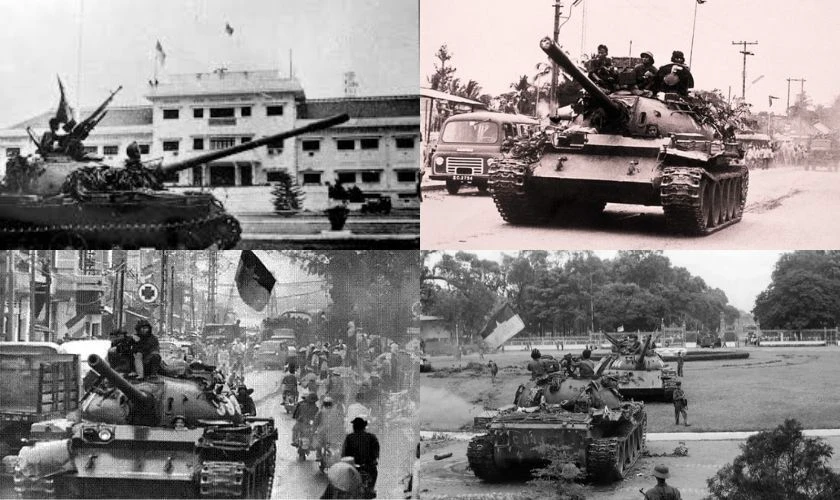 Hình ảnh chiến thắng Giải phóng miền Nam lừng lẫy