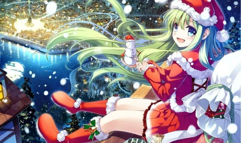 Tải hình anime Giáng sinh chibi