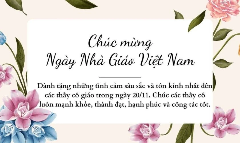 Tổng hợp ảnh bìa 20/11 kèm lời chúc ý nghĩa chữ tím