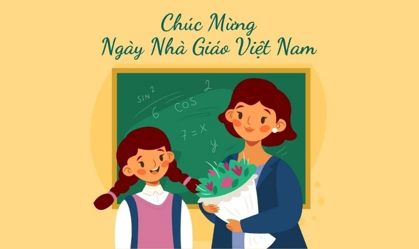 Ảnh bìa 20/11 đẹp chúc mừng ngày Nhà giáo màu hồng