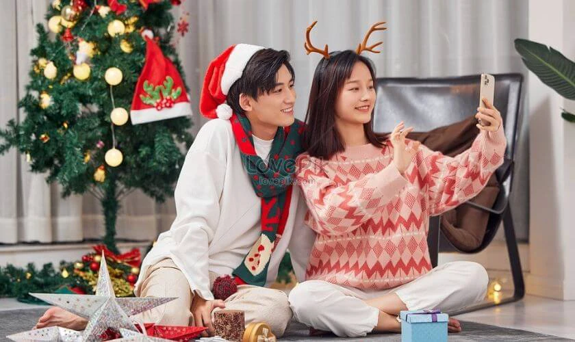 Ảnh bìa Giáng sinh cặp đôi lãng mạn