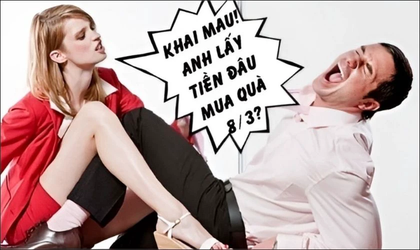 Ảnh chế chủ đề đòi quà 8/3 vui nhộn