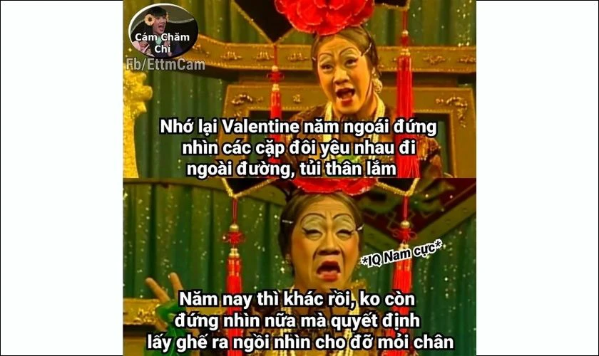 Ảnh chế Valentine hài hước 2025 vui nhộn nhất