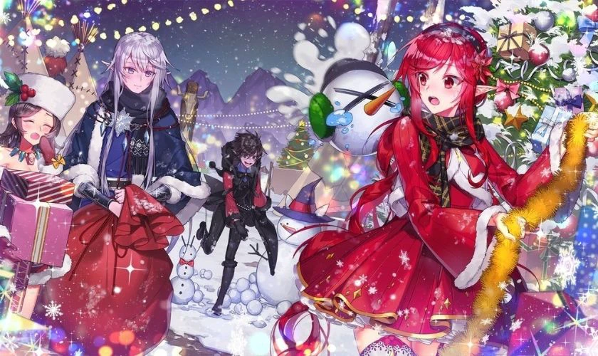 Ảnh Giáng sinh chibi anime