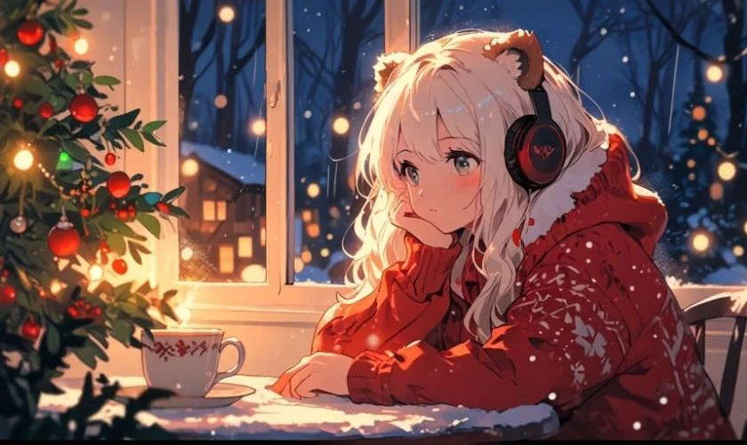 Ảnh Giáng sinh chibi anime đẹp