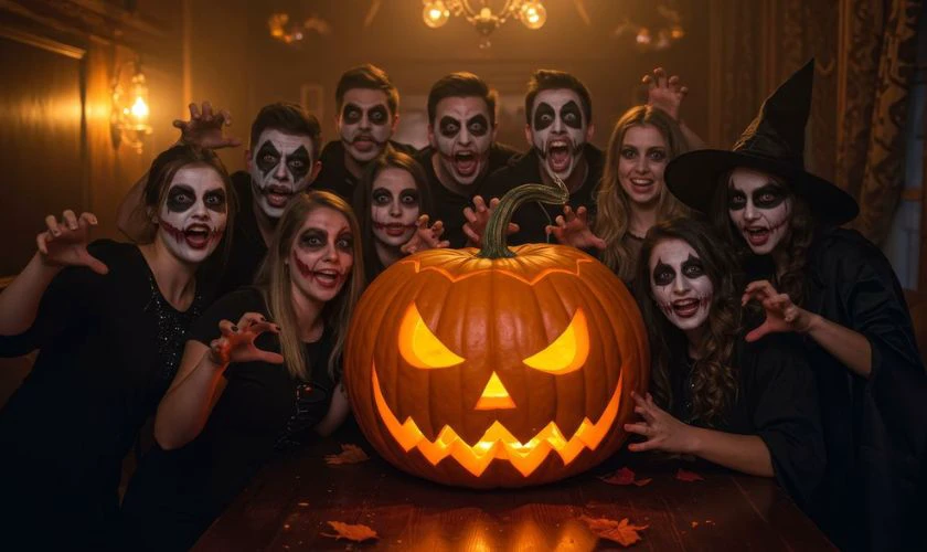 Hình ảnh lễ hội Halloween hóa trang