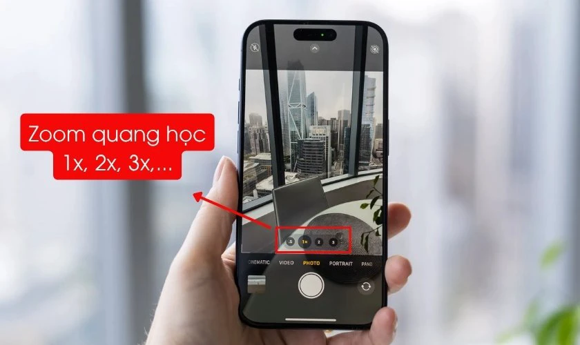Không zoom kỹ thuật số quá nhiều khi chụp