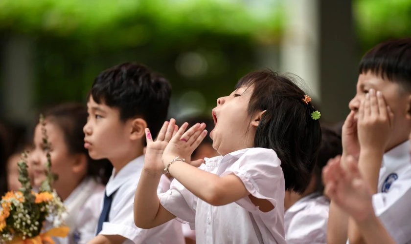 Ảnh khai giảng năm học mới hài hước