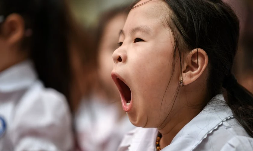Hình ảnh hài hước ngày đi học