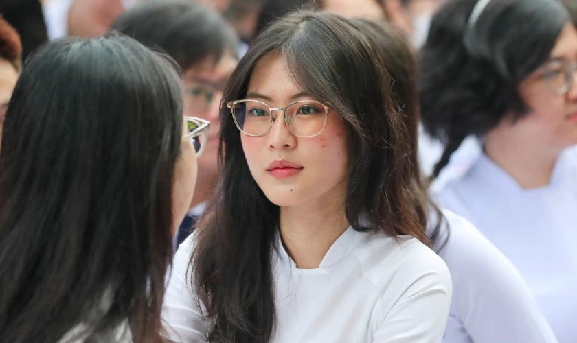 Ảnh các bạn nữ ngày tựu trường