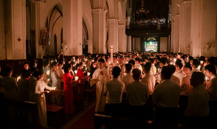 Ảnh Lễ Phục Sinh 2026 tại nhà thờ Việt Nam