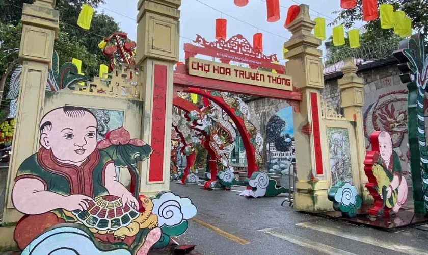 Hình ảnh Tết 2026 đẹp, ý nghĩa ở chợ hoa