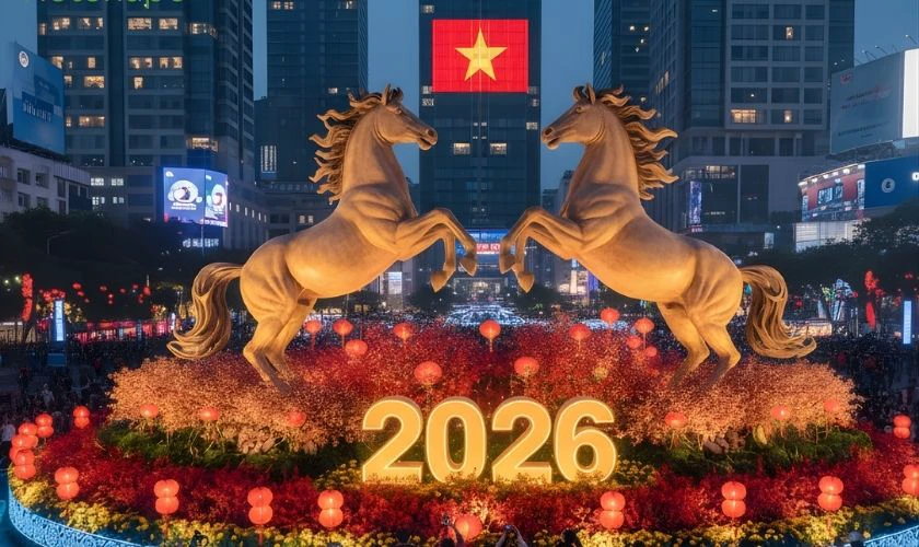 Hình ảnh Tết chủ đề xuân Bính Ngọ