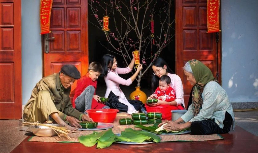 Ảnh Tết nguyên đán 2026 sum vầy, yêu thương