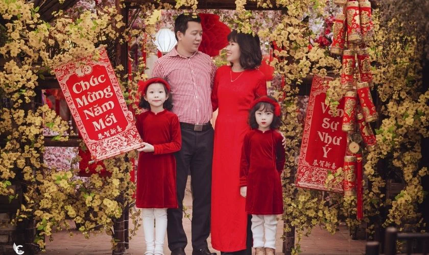 Ảnh gia đình đoàn viên xuân Bính Ngọ