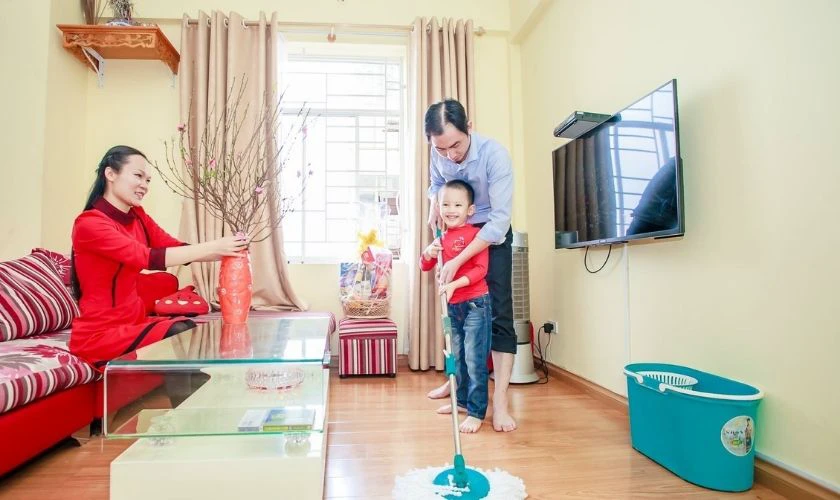 Ảnh dọn nhà ngày Tết hài hước