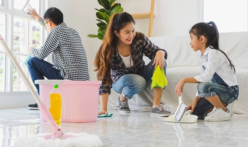 Cùng nhau dọn nhà đón Tết