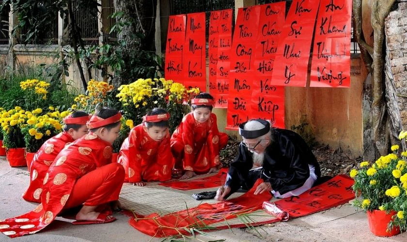 Ông đồ và trẻ nhỏ