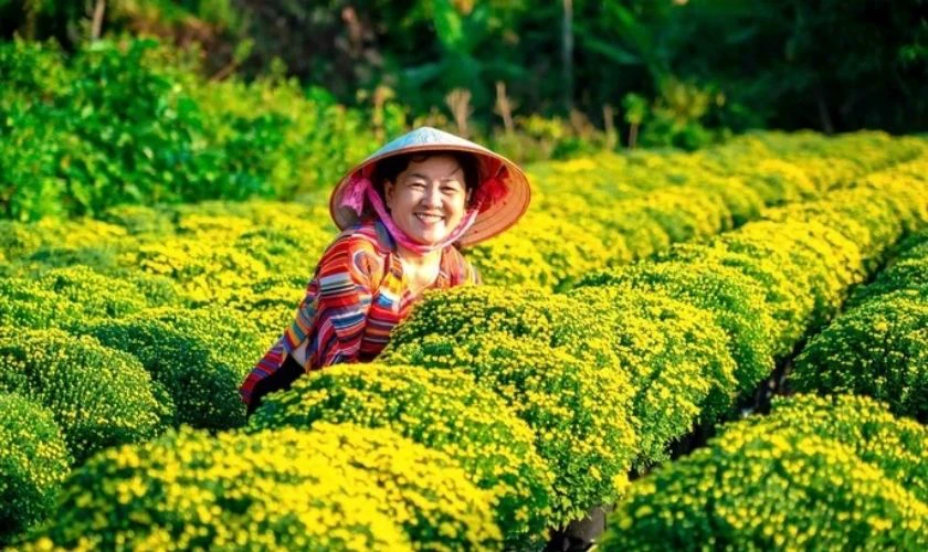 Cúc và người nông dân